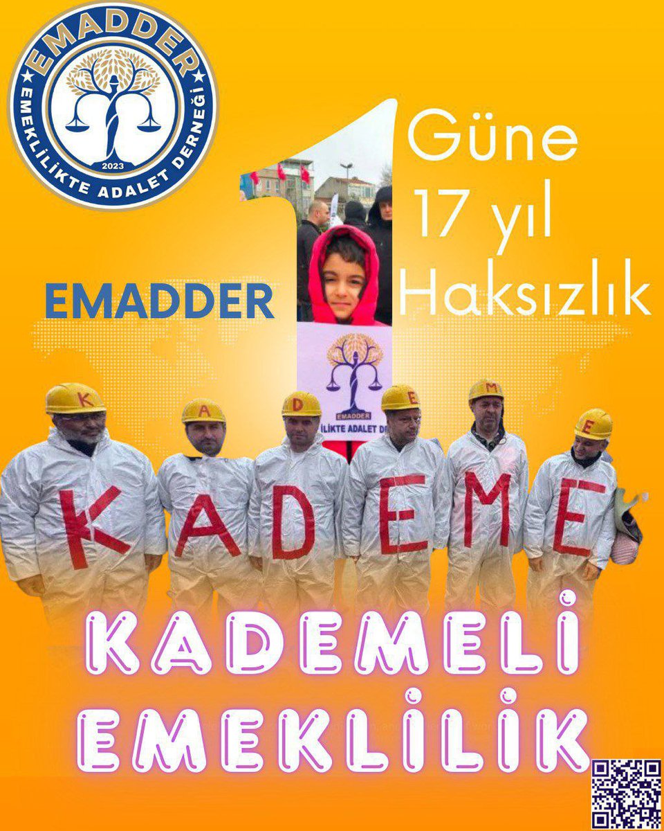 EylemBölükbaş⚖️ (@eylembolukbas) on Twitter photo Bu ülkede emeklilik;
Kimin hangi tarihte sigortalı olduğuna göre değil,
Ne kadar alın teri döktüğüne göre verilmelidir.
Yasayı değil,vicdanı güncelleyin!
<a href="/EmadDernegi/">EMEKLİLİKTE ADALET DERNEĞİ ⚖️</a>
#KademeyiÇözün
#TESdenÖnceKADEME Bu ülkede emeklilik;
Kimin hangi tarihte sigortalı olduğuna göre değil,
Ne kadar alın teri döktüğüne göre verilmelidir.
Yasayı değil,vicdanı güncelleyin!
<a href="/EmadDernegi/">EMEKLİLİKTE ADALET DERNEĞİ ⚖️</a>
#KademeyiÇözün
#TESdenÖnceKADEME
