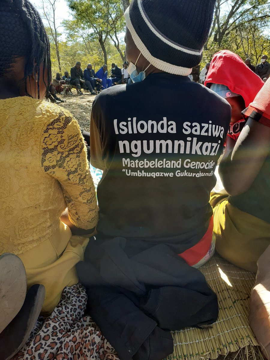 I am not sure if l took this picture in 2021 or 2022 but l know that l had travelled to Silobela with Mamoxn and lbhetshu LikaZulu for a commemoration. My position is always clear and l stand with victims of #Gukurahundi and justice must be achieved. The victims of Gukurahundi in