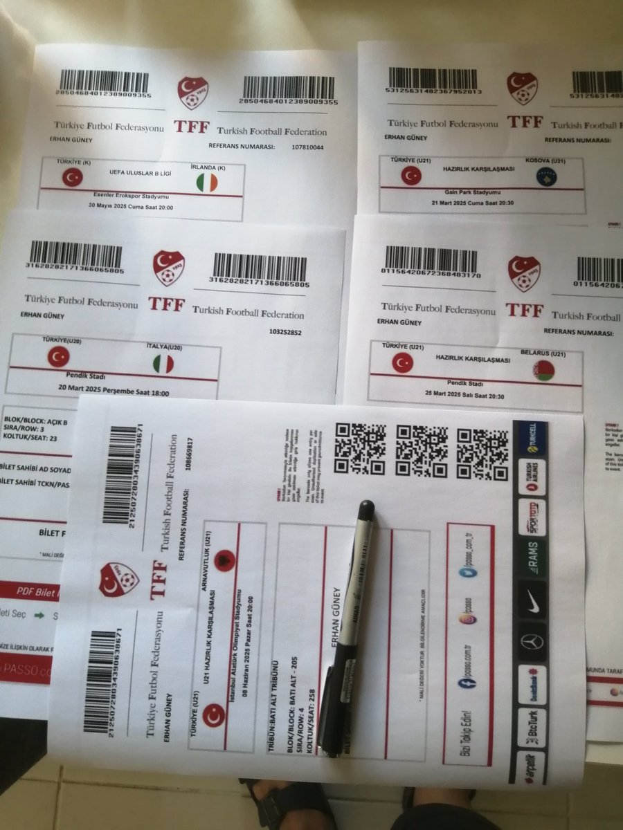 spormuzesi's tweet photo. Türkiye-İspanya #macprogrami Geri kalanlar U21 ve kadınlar musabakalari. Kaydedeger Panathinaikos-Samsunspor ve Galatasaray-Roma musabakalari #macbileti #spormuzesi https://t.co/btRbz6rCMX