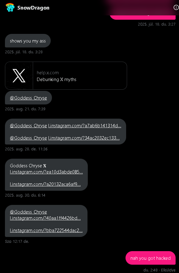 this person got hacked do not click on any of those links Slaves