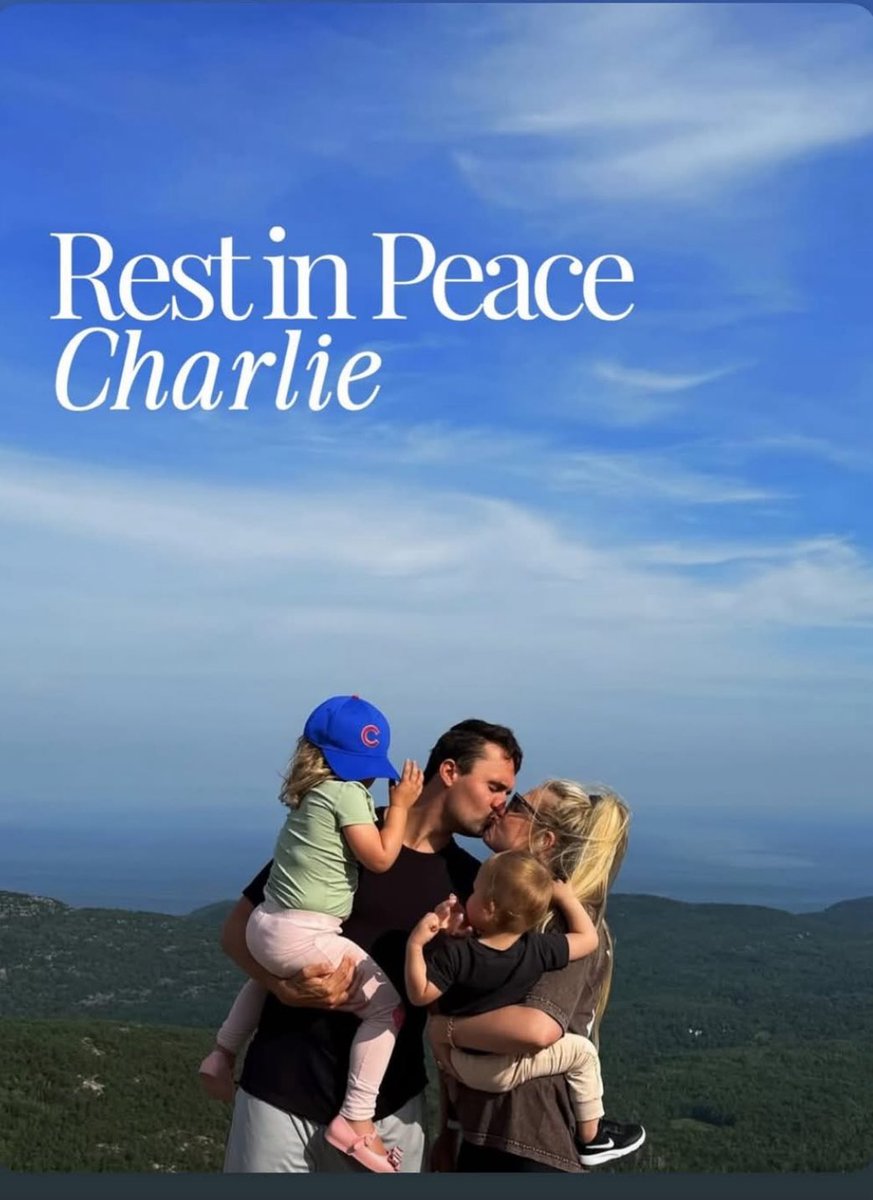 Garrett_Love's tweet photo. Keeping the Kirk family in our prayers. Such a devastating tragedy, all because someone doesn’t like someone else’s political opinion or position… Charlie was always willing to listen to other viewpoints, and his heart for people was evident to everyone who knew him. https://t.co/eoOXv8uoAo