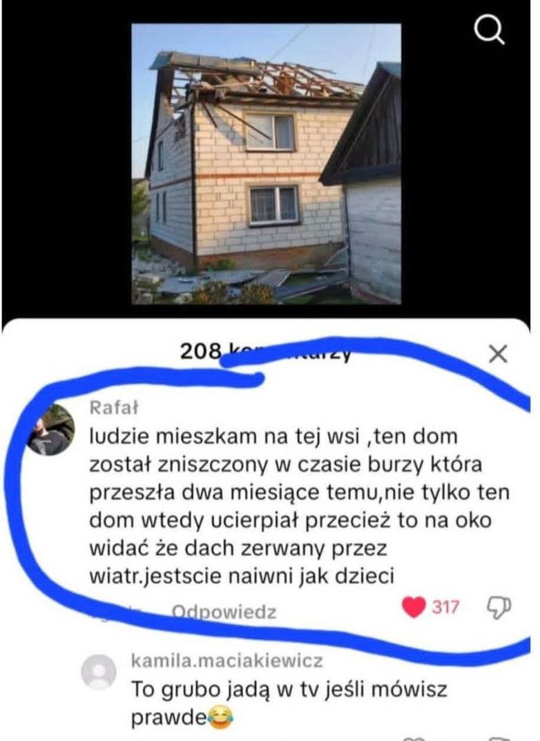 jerzu_sw's tweet photo. @Ewa0909Ewa Tak swoją drogą ciekawy ten atak i dom który ucierpiał https://t.co/t0xTpWwVS0