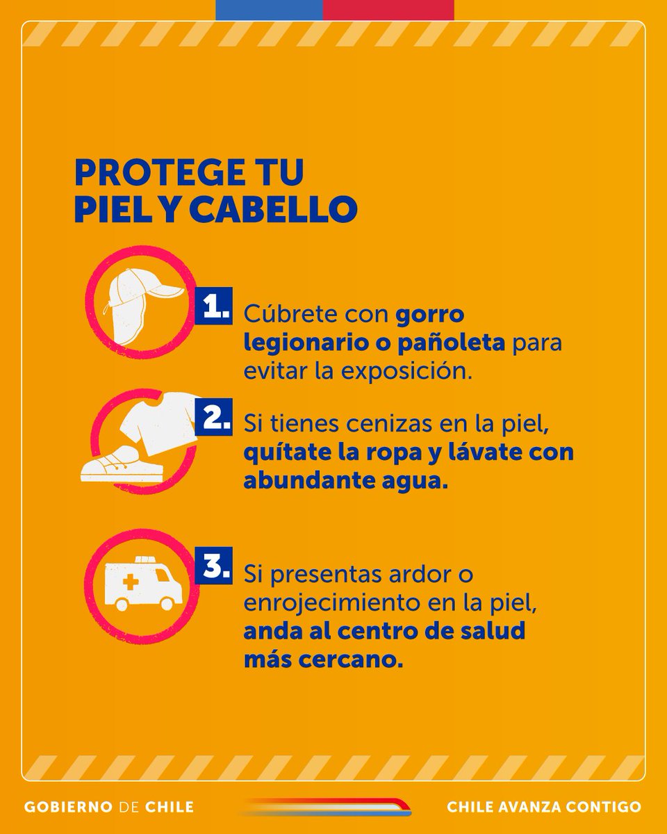 [Preparados ante las amenazas] - Los incendios forestales en Chile son habituales, especialmente de noviembre a abril. Acá te damos recomendaciones básicas para enfrentar este tipo de emergencias...
→ degreyd.minsal.cl/que-hacer-en-c…

🫵Reenviando este mensaje, ya estás ayudando...