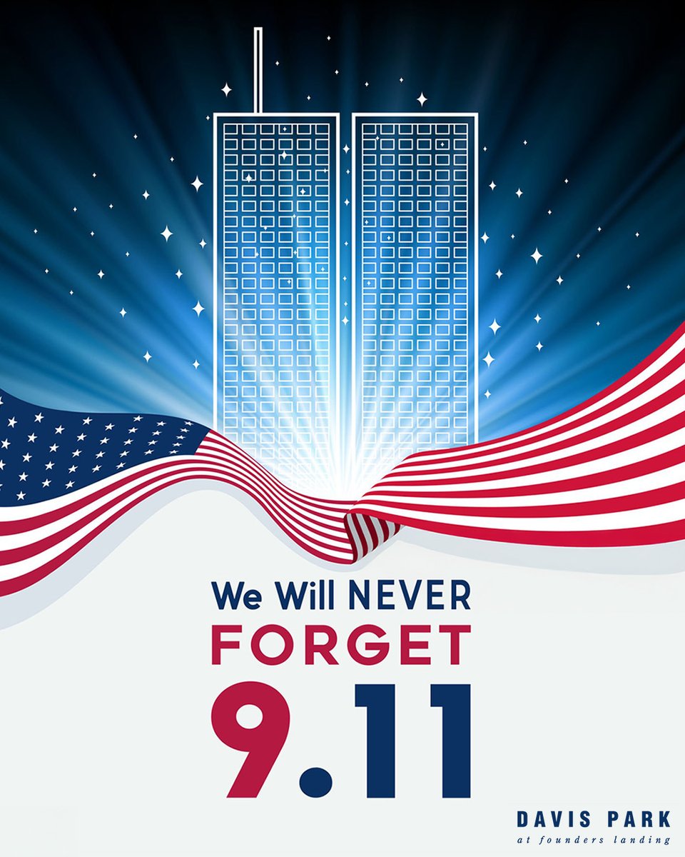🇺🇸 Today we pause to remember and honor the lives lost and the heroes who rose on September 11, 2001. We will never forget. ❤️🤍💙