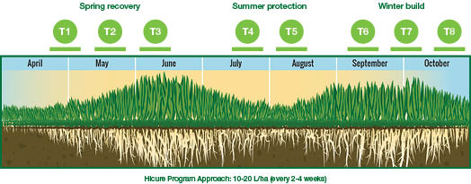 Hicure® should be used consecutively, in a program, as a preventative product, ahead of abiotic stressors, or during periods of desired plant recovery during less than ideal growing conditions.
Learn more about Hicure - greencast.ca/products/hicure