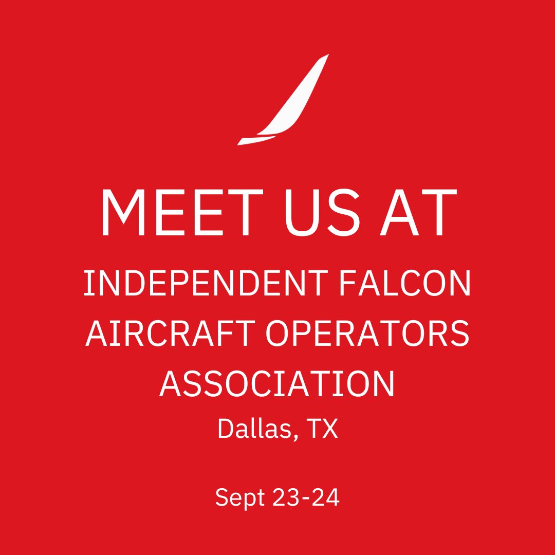 API_Winglets's tweet image. Join us in Dallas September 23rd and 24th, at the Independent Falcon Aircraft Operators Association conference! Robert MacKenzie and Sameer Romani look forward to discussing a Blended Winglet upgrade for your Falcon.

#ThinkWinglets #bizav #falcon