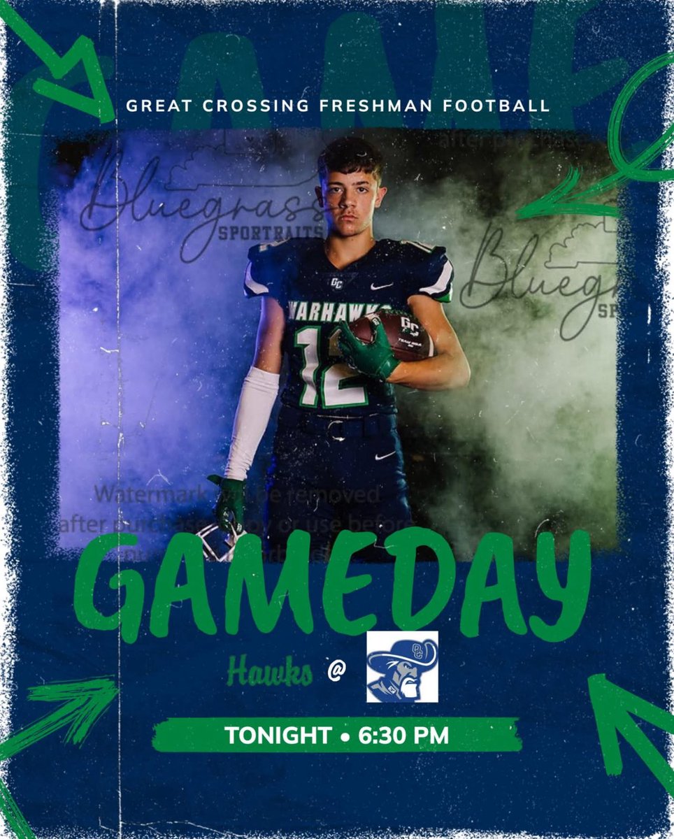 Good luck to our Freshman Hawks tonight! 

They will travel to Oldham County for a 6:45pm kickoff.

Go Hawks!