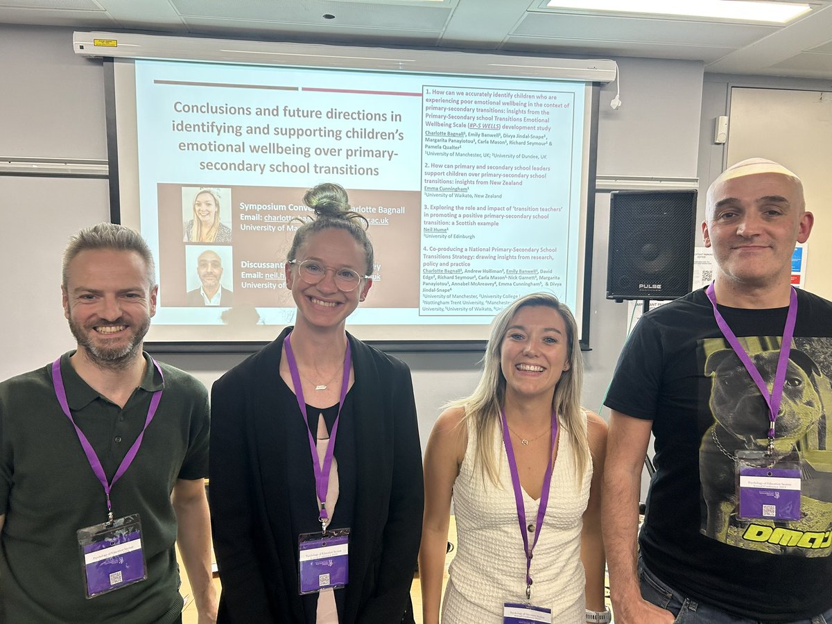 We loved hearing about how we can collaboratively develop best practice to identify and support children’s emotional wellbeing over primary-secondary school transitions, taking an international perspective. <a href="/_CBagnall/">Dr Charlotte Bagnall</a> <a href="/neilhumphreyUoM/">Neil Humphrey</a> <a href="/neil_hume1/">Neil Hume</a> <a href="/ps_wells/">P-S WELLS</a>