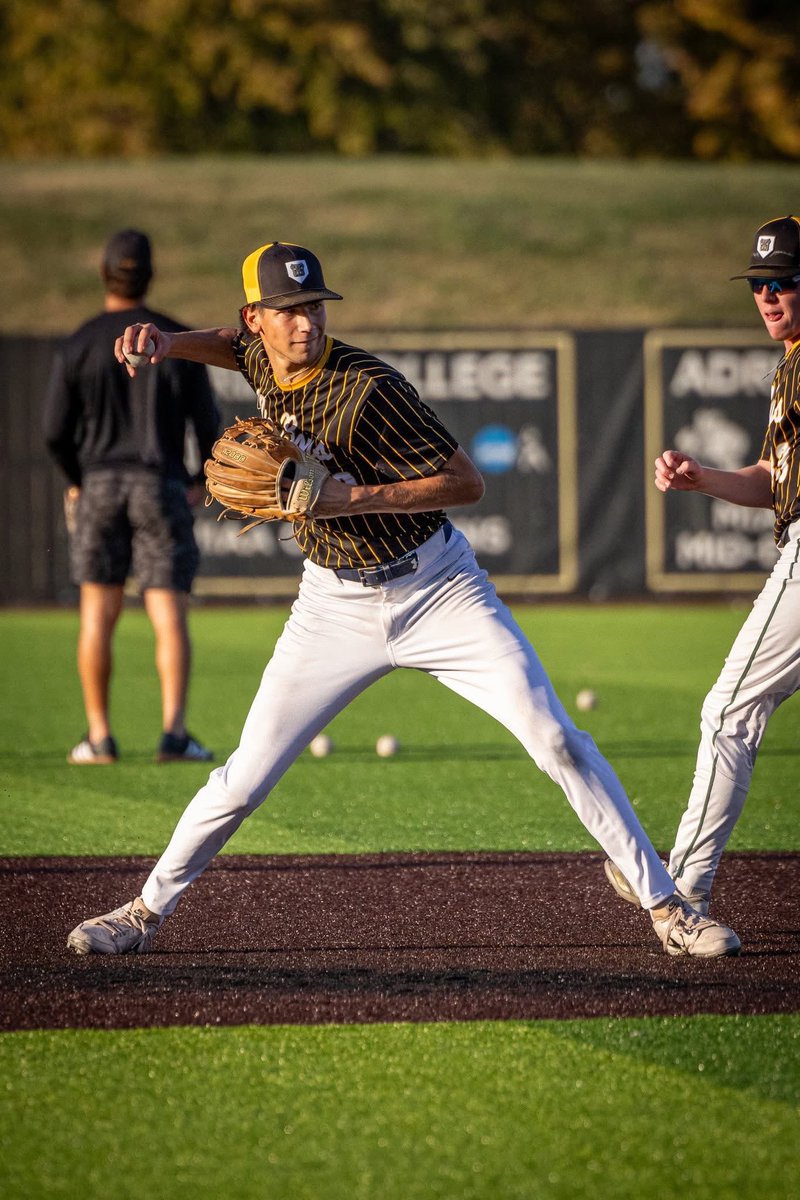 Former <a href="/ProspectsRice/">Detroit Prospects</a> &amp; <a href="/Pilots_Baseball/">De La Salle Collegiate Baseball</a> SS <a href="/masonstempin/">Mason</a> looking smooth in the <a href="/AdrianBaseball/">Adrian College Baseball</a> threads! #eachpitch