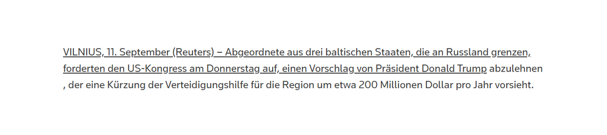 Sikorski erwartet Sanktionen von Trump. 
businessinsider.com.pl/wiadomosci/pol…
Der hatte aber am 08.09. festgelegt, diese Hilfen zu stoppen &amp; scheint das auch weiterhin so zu sehen. Also betteln sie jetzt den Kongress an. 
Höre nur ich die Nachtigall trapsen? 😂
reuters.com/world/europe/b…