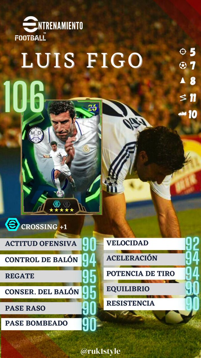 📦 European Club Attackers 

🇵🇹 Luis Figo
👤 Capello 

#eFootball #eFootball2026