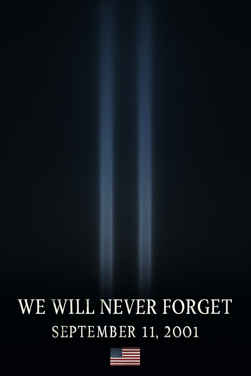 Today we remember. 🇺🇸
Honoring the lives lost, the heroes who rose, and the strength that carried us forward.
We will never forget.
#NeverForget #September11 #911Anniversary