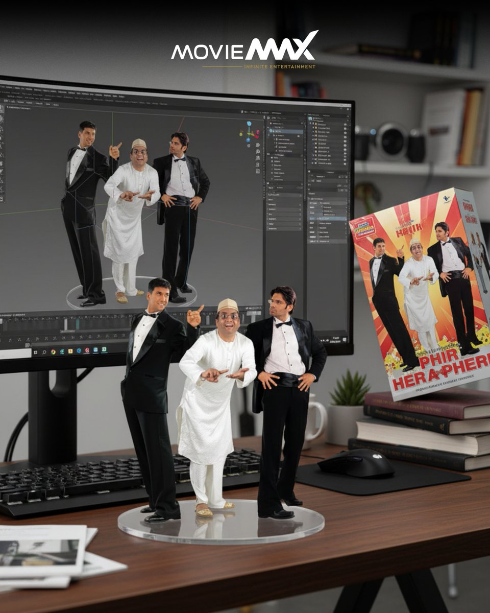moviemaxoffl's tweet image. Your favourite Bollywood icons reimagined in 3D! 🎥💫 The trend you didn't know you needed.
Which character is your favorite? Let us know in the comments below.
.
#NanoBanana #CrimeMasterGogo #ShaktiKapoor #SalmanKhan #ChulbulPandey #PareshRawal #HeraPheri #BabuBhaiya #DDLJ #Raj