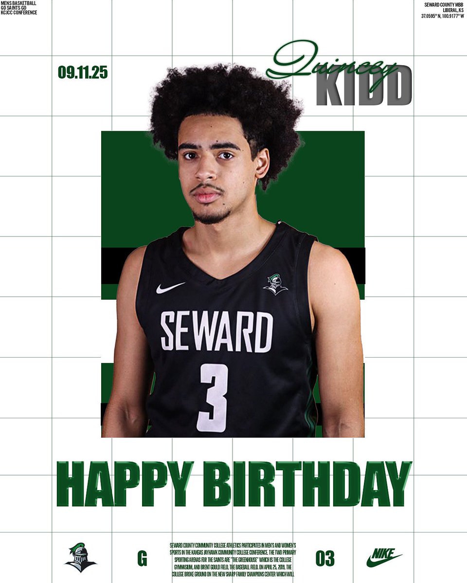 Happy Birthday, Quincey! 

#GoodToBeGreen #GoSaints ⚔️