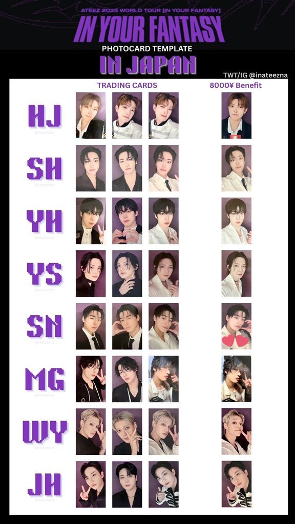 アチズ ATEEZ in your fantasy sailor 特典　トレカ Ateez in Your Fantasy Sailor Package Photocards -preorder - Etsy