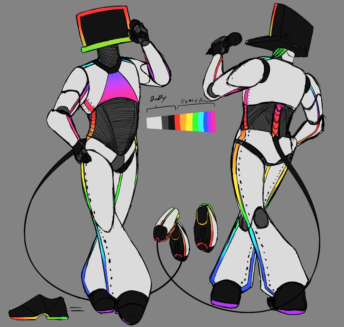 Creatorofmany's tweet photo. I've been hooked to tenna lately love the character do much and well couldn't help but make a tenna themed oc. his name is proto and he's a gaming star host invites fellow gamers to challenged and events. #tennaDeltarune #ocart #illustration #refart #digitalart #robot https://t.co/gBqSeJEuJC