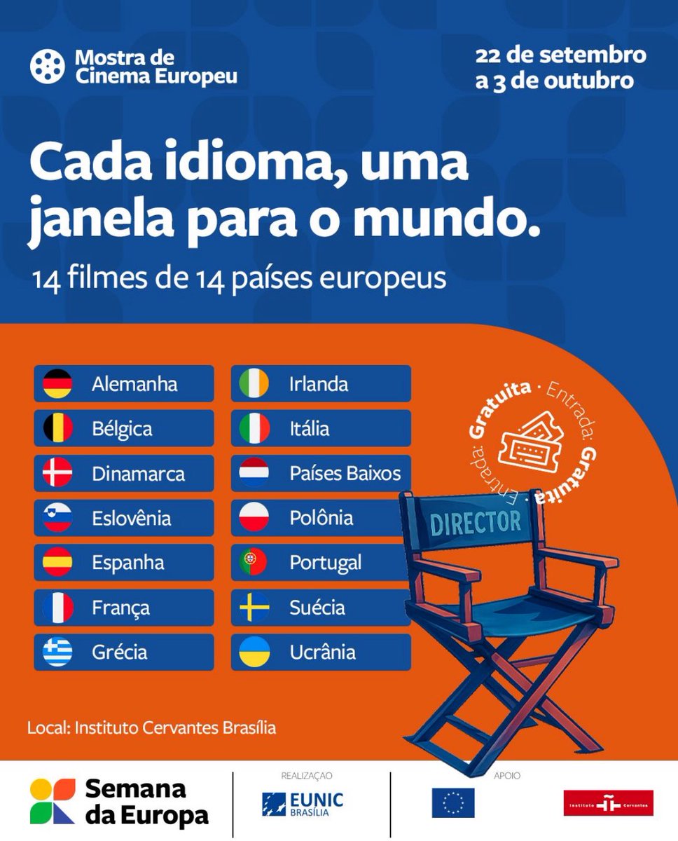 🎥 Mostra de Cinema Europeu em Brasília chegando já em breve! 🎬🍿
instagram.com/p/DObQj5xET9q/…