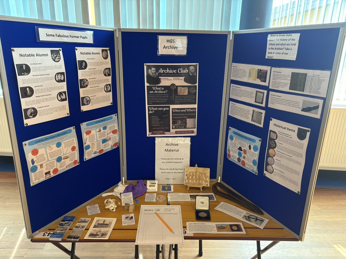It is Archive Club sign up day today! All pupils are welcome to come along on a Wednesday lunchtime to discover and help look after the incredible history of the school! 

P.S If you are a former pupil we have an archive club for you… come along on Tuesdays 10:30-12:30!