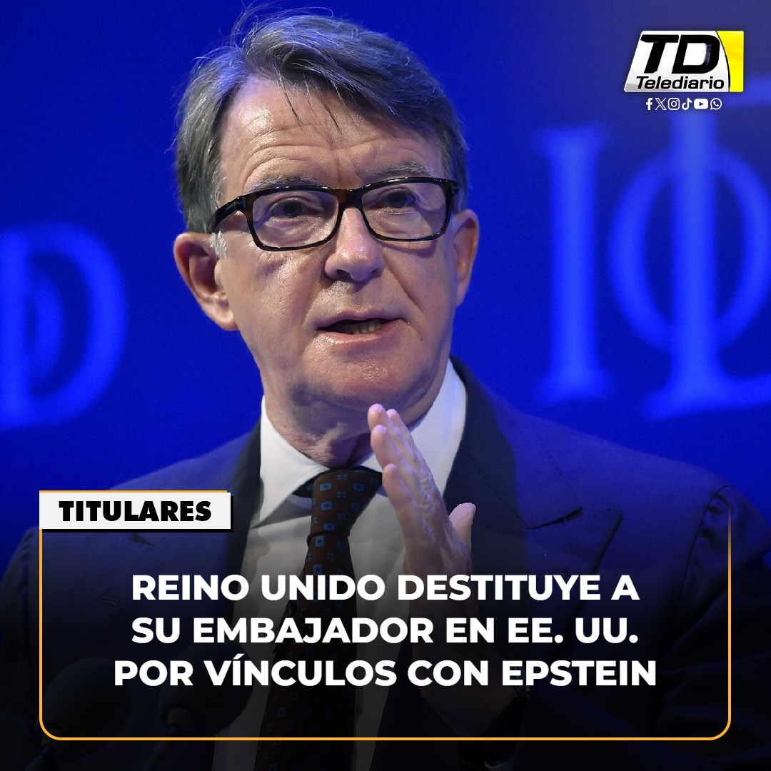 TelediarioGT's tweet image. 🚨 #Embajador británico en EE.UU. es removido por nexos con #Epstein ➡ bit.ly/3Ij2Gb8
