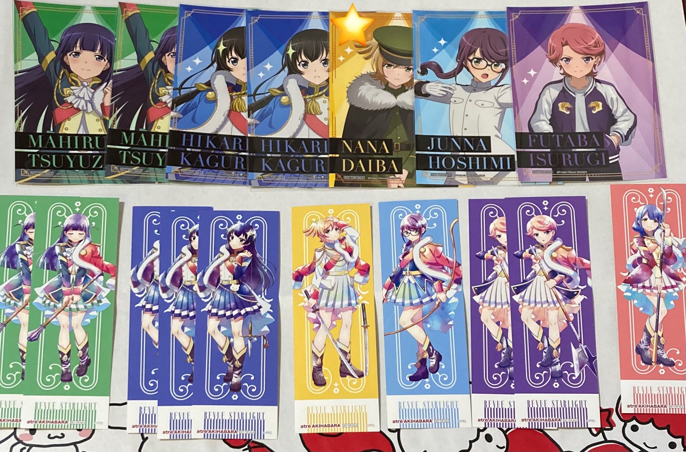 神楽ひかり 缶バッジ ブロマイド 色紙 セット スタァライト アトレ 神楽ひかり 缶バッジ ブロマイド 色紙 セット スタァライト