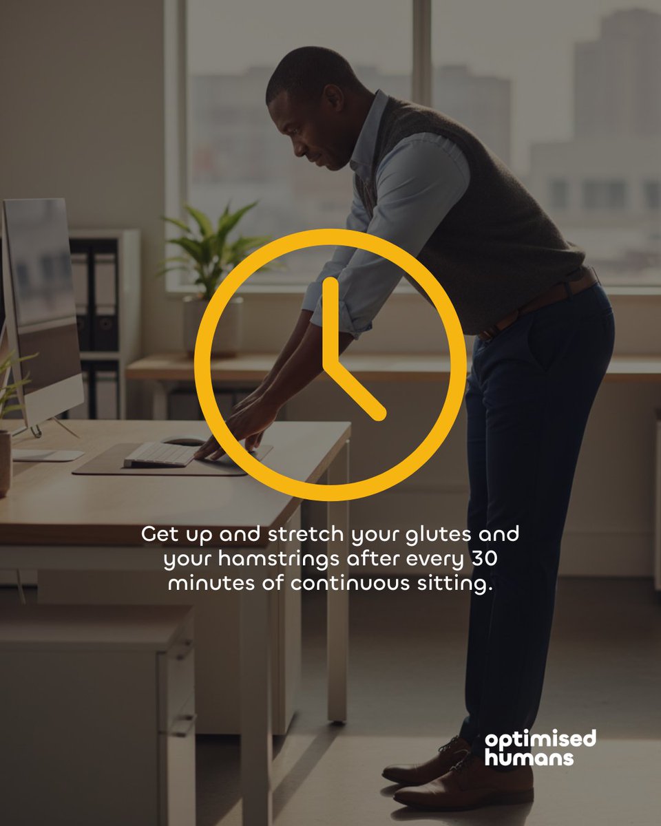 This is your 30-minute alert.

—-
#OptimisedHumans: The ones who strive to be #BetterEveryDay 

#OptimisedWorkout #MicroMovements