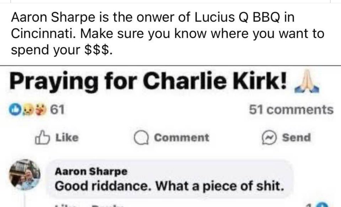 Attn everyone in Cincinnati never eat at this place Lucious Q BBQ