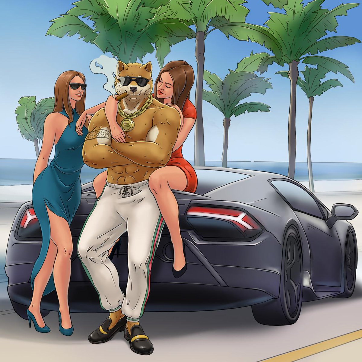 Do it DOGEN style.😎

Take your charming company on a ride along the Mediterranean coast on your flashy supercar.

$DOGEN