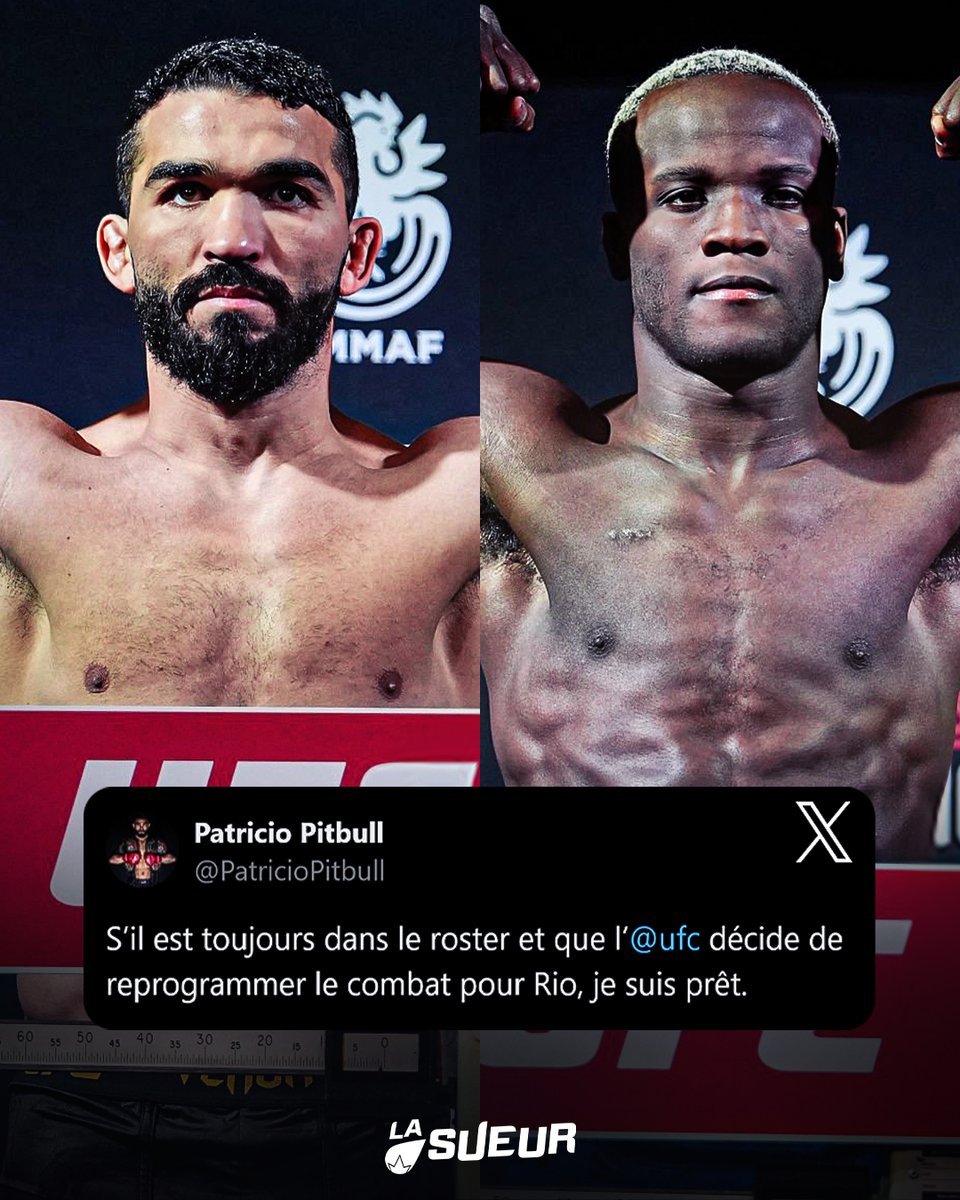 LaSueur_off's tweet photo. Patricio Pitbull est prêt à affronter Losene Keita à l’#UFCRio, le 11 octobre. 👀🇧🇷

Leur combat était initialement prévu à l’UFC Paris, mais avait été annulé après l’échec de Keita à la pesée. ❌ https://t.co/gWLhiacdm6