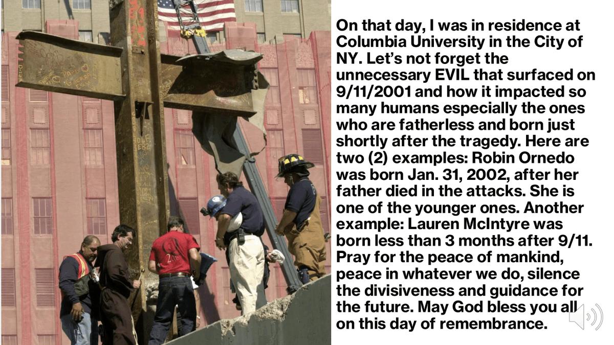 Remembering that day, let's not forget.