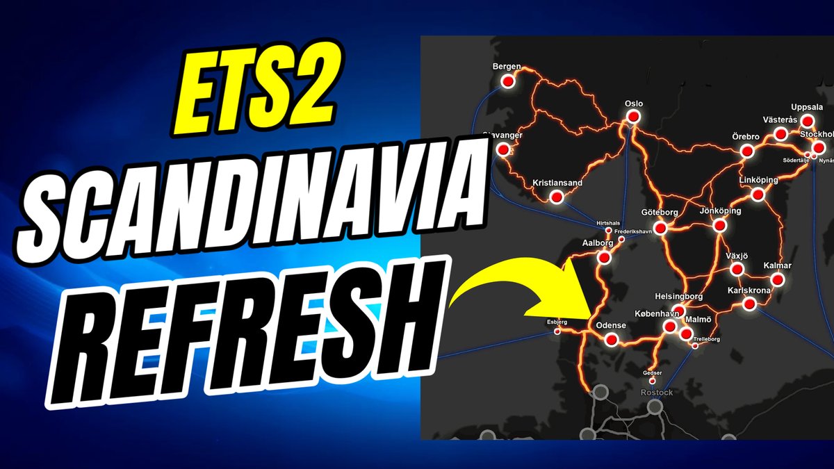 XarielTV's tweet photo. Novedades sobre el Refresh / Reskin del DLC de Scandinavia para Euro Truck Simulator 2
https://t.co/uqf78KnY9l https://t.co/hirxy8hTP1