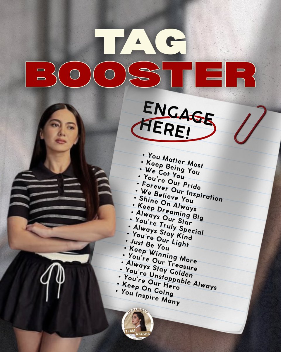 TeamAtasha_OFC's tweet photo. Keep the fresh tweets coming with our tag booster two~
BACK TO CHAOS
#OutLINeTheGame | #AtashaMuhlach
#BGTSOnceACheater | #BadGeniusTheSeries https://t.co/40V5i8txqF