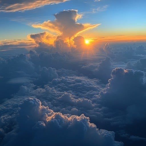This is another day flying above the clouds thank you Lord God fly towards my destination for the day.👨‍✈️✈️😎🛩️