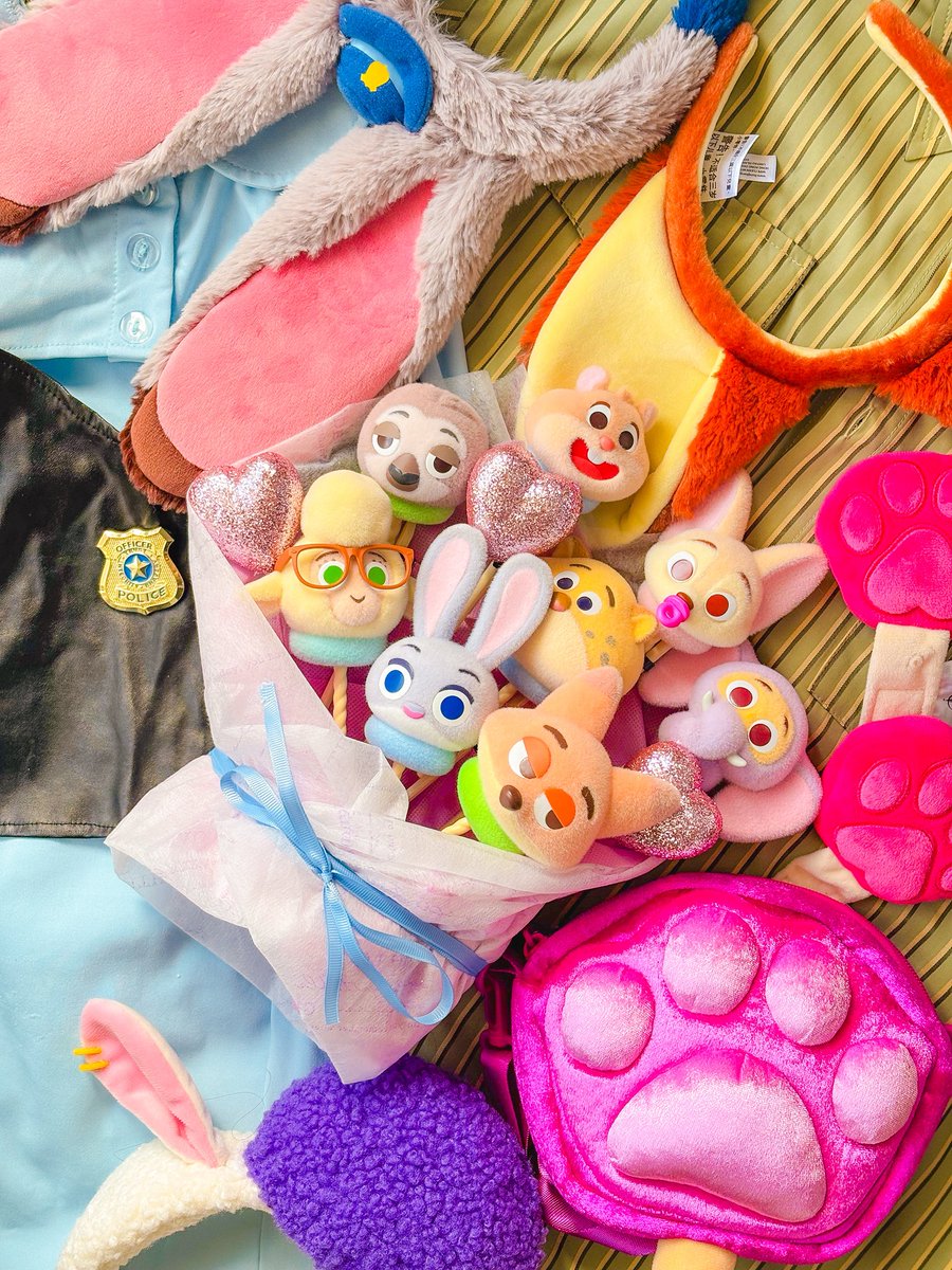 𝟱𝟮𝗧𝗢𝗬𝗦 𝗭𝗢𝗢𝗧𝗢𝗣𝗜𝗔🐰🦊💖☁️🍬 見て〜🥺💖ズートピア花束