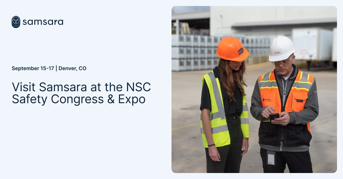 Samsara is bringing AI-powered safety to #NSCExpo!
 📍 Booth #3307

Book a demo: samsara-events.com/nscsafetycongr…