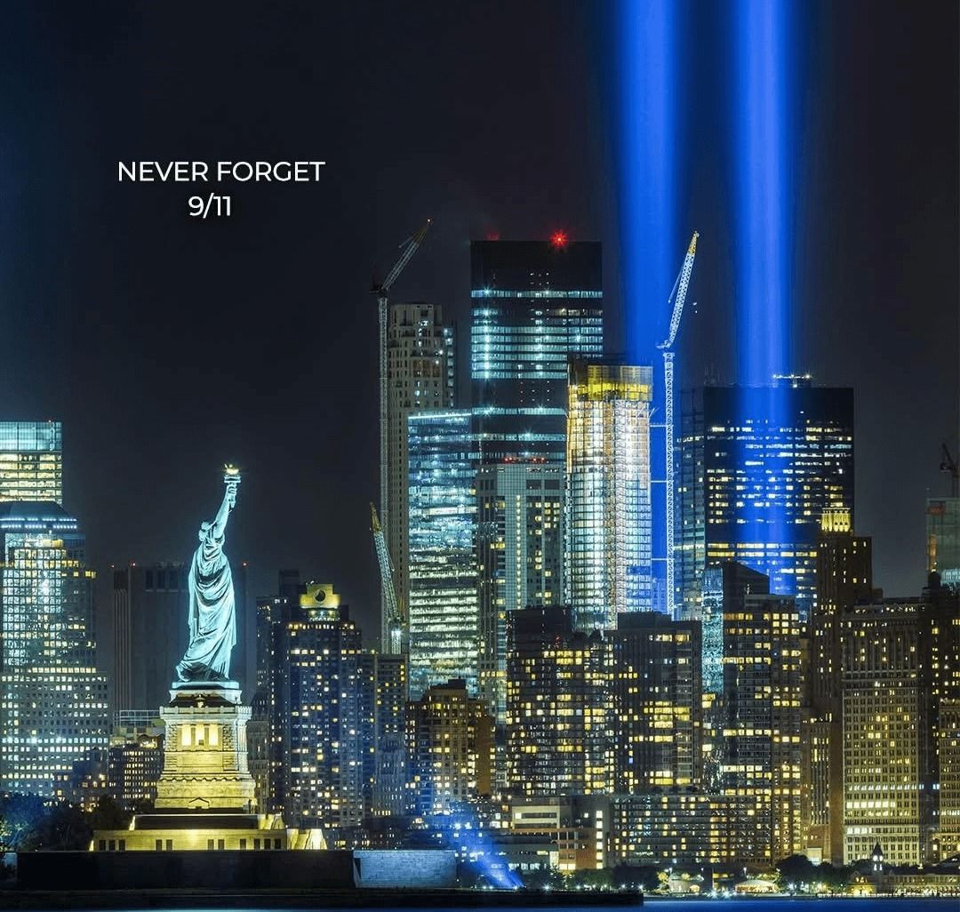 It's been 24 years since nearly 3,000 innocent men, women, and children were murdered on September 11th, 2001. 
We remember and mourn the lives that were lost to this act of sheer hate.