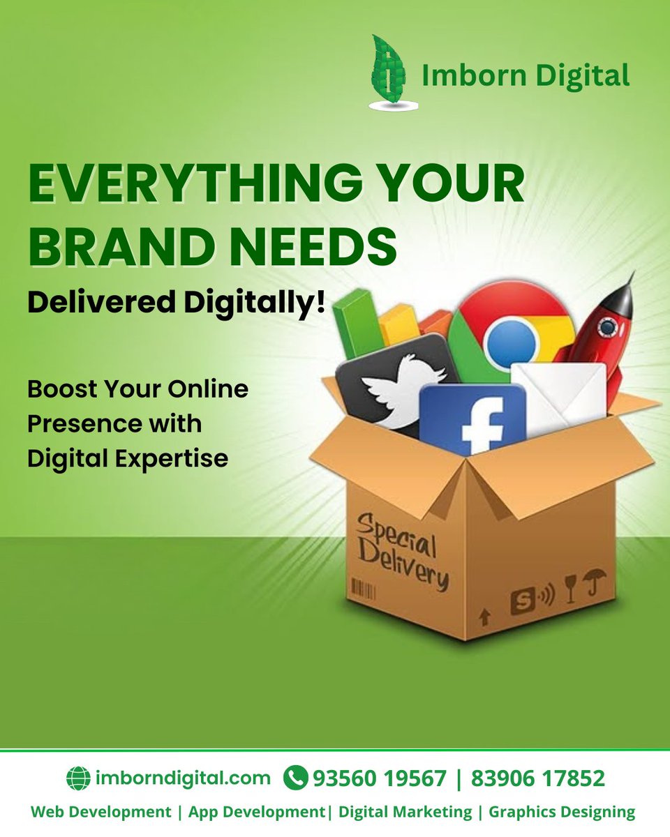 ImbornDigital's tweet photo. 🚀 Grow Your Business with Imborn Digital! 🚀
From Web &amp; App Development to Digital Marketing &amp; Graphic Design – we deliver everything your brand needs to shine online. 🌐✨
👉 https://t.co/sjUSuamRQm | 📞 93560 19567

#DigitalMarketing #WebDevelopment #BoostYourBrand https://t.co/KxVWJwZP1t