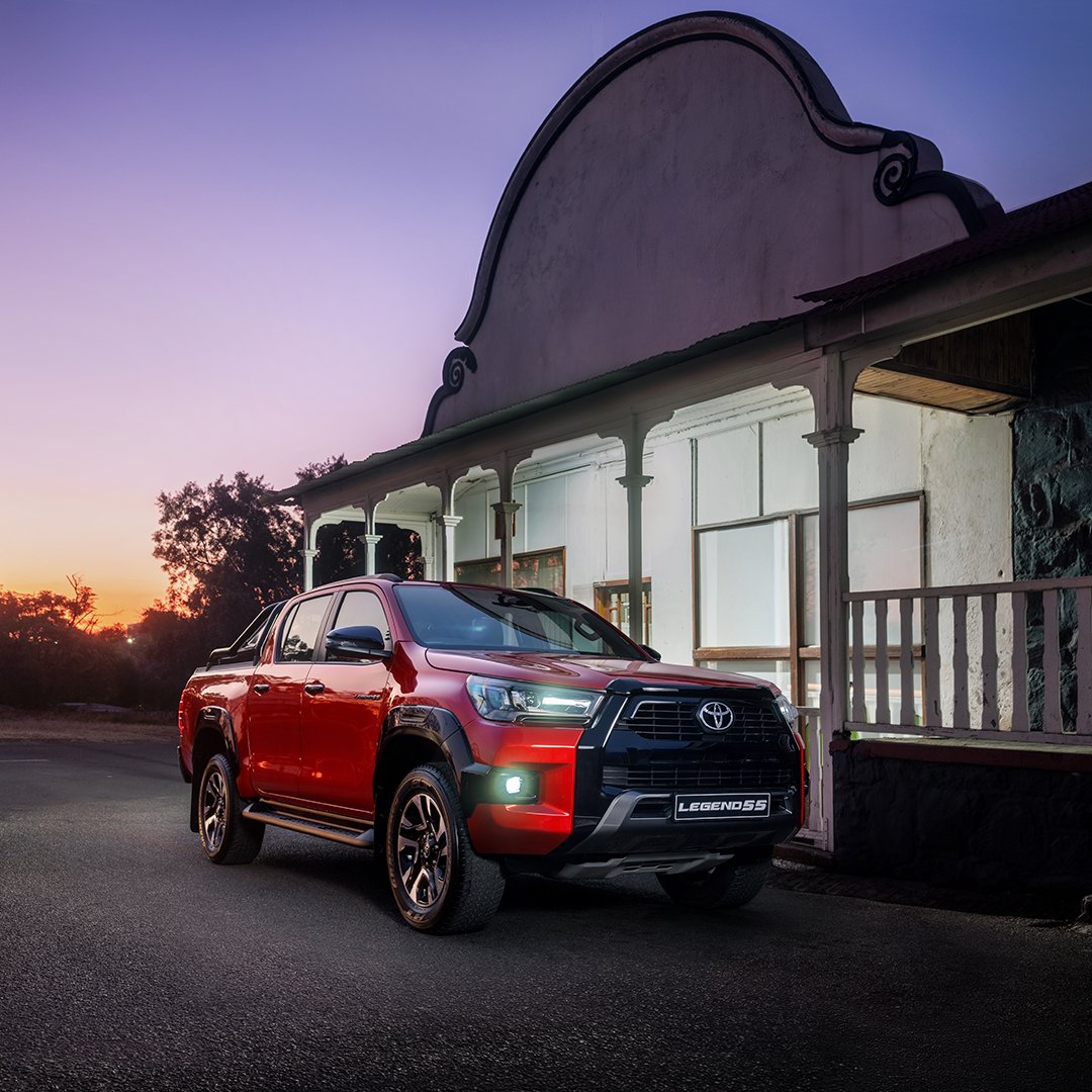 ToyotaSA's tweet photo. For over 5 decades the Hilux has been conquering SA’s toughest terrains, and the Legend 55 will continue that legacy. It’s not a bakkie, it’s the new Hilux #Legend55. What’s your favourite #Hilux memory?