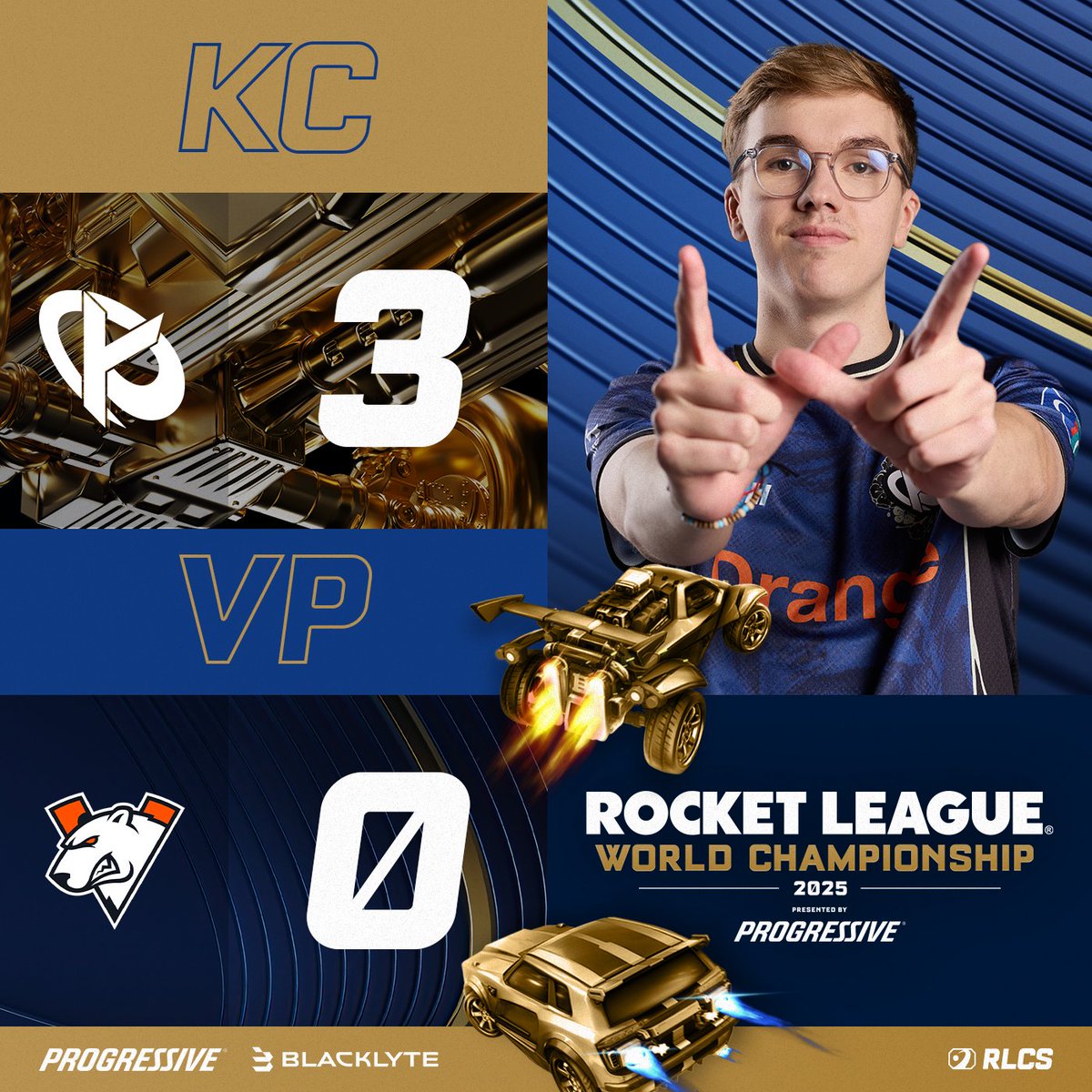 RLEsports's tweet image. A dominant start to Worlds for @KarmineCorp 🔵
