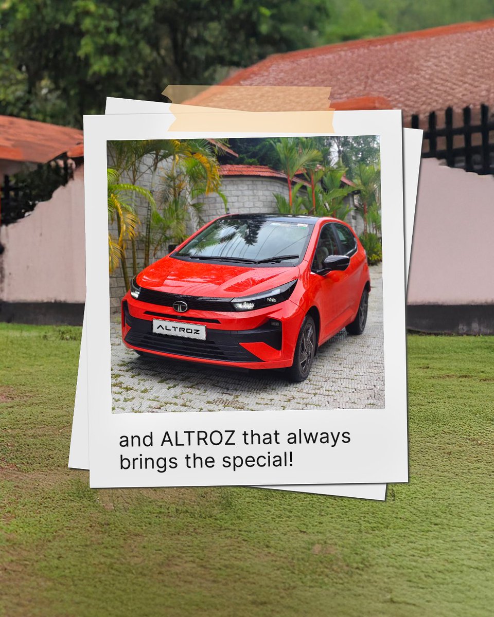 TATA_CARS's tweet photo. Red hot and road ready. ❤️‍🔥 Sooryan's ALTROZ doesn’t just drive, it dazzles.

#AllNewAltroz #AllNewTataAltroz #TataAltroz2025
#FeelSpecialWithAllNewAltroz #FeelSpecialWithNewAltroz
#FeelSpecialWithAltroz #NewAltroz2025 #TataAltroz
#TataMotorsPassengerVehicles #TataMotorsMoments https://t.co/ynFIxMajLY