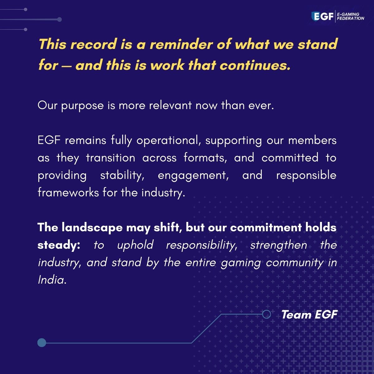 E-Gaming Federation tweet media