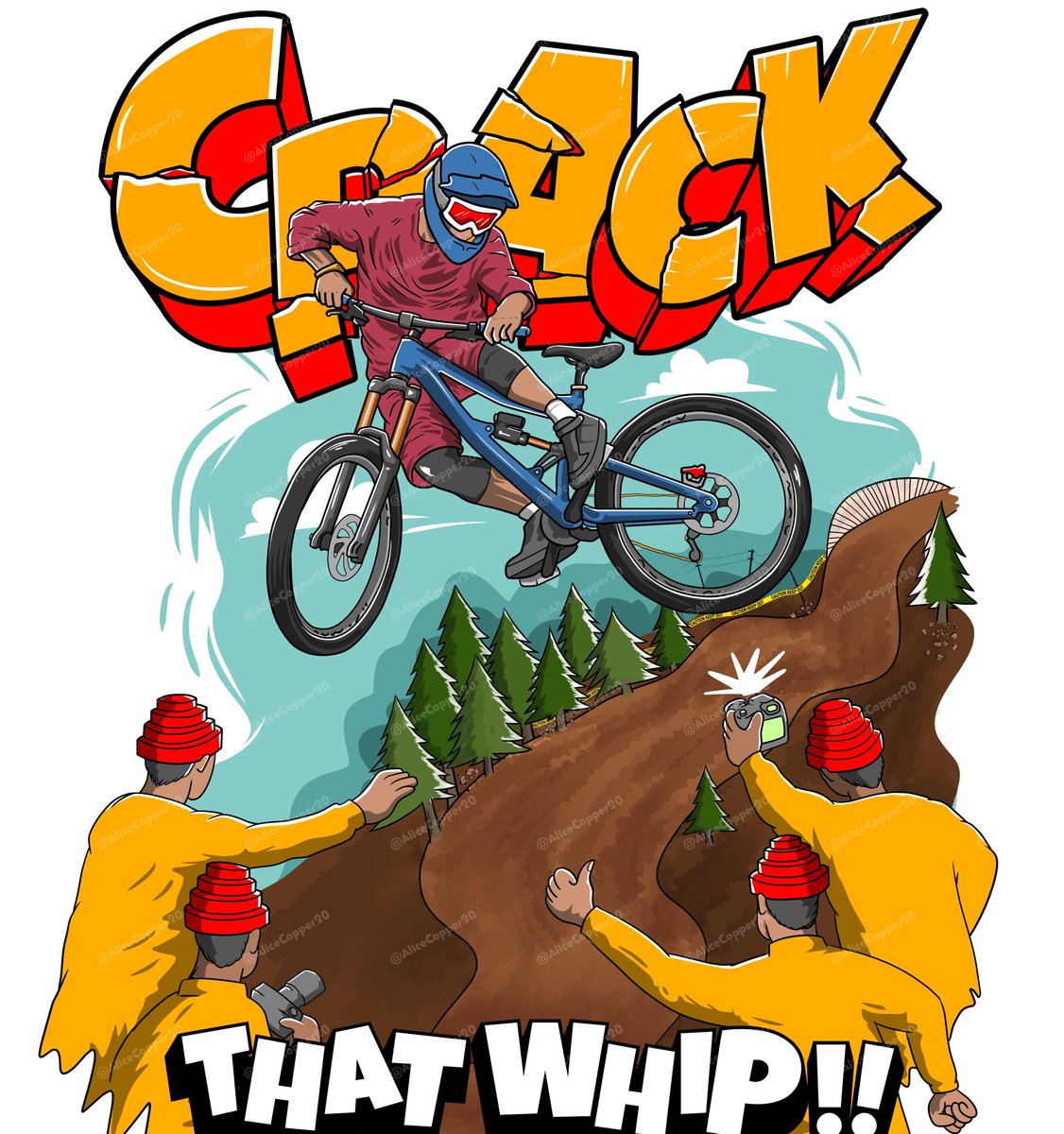 🚀 New Client Work!

Here’s a bold illustration I created, mixing comic-inspired graphics with the raw energy of downhill biking.
The focus was on capturing movement, impact, and excitement while keeping the design clean and eye-catching for print + digital use.

Always love