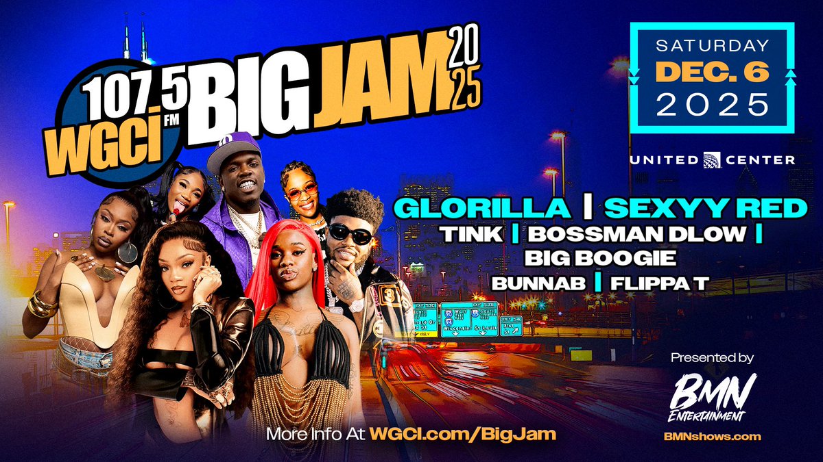 🗣️BIG JAM 2025 🔥‼️

Pre-sale tickets are on sale now! 
Use code: BIGJAM 

🗓️ December 6th 2025
📍 <a href="/unitedcenter/">United Center</a>