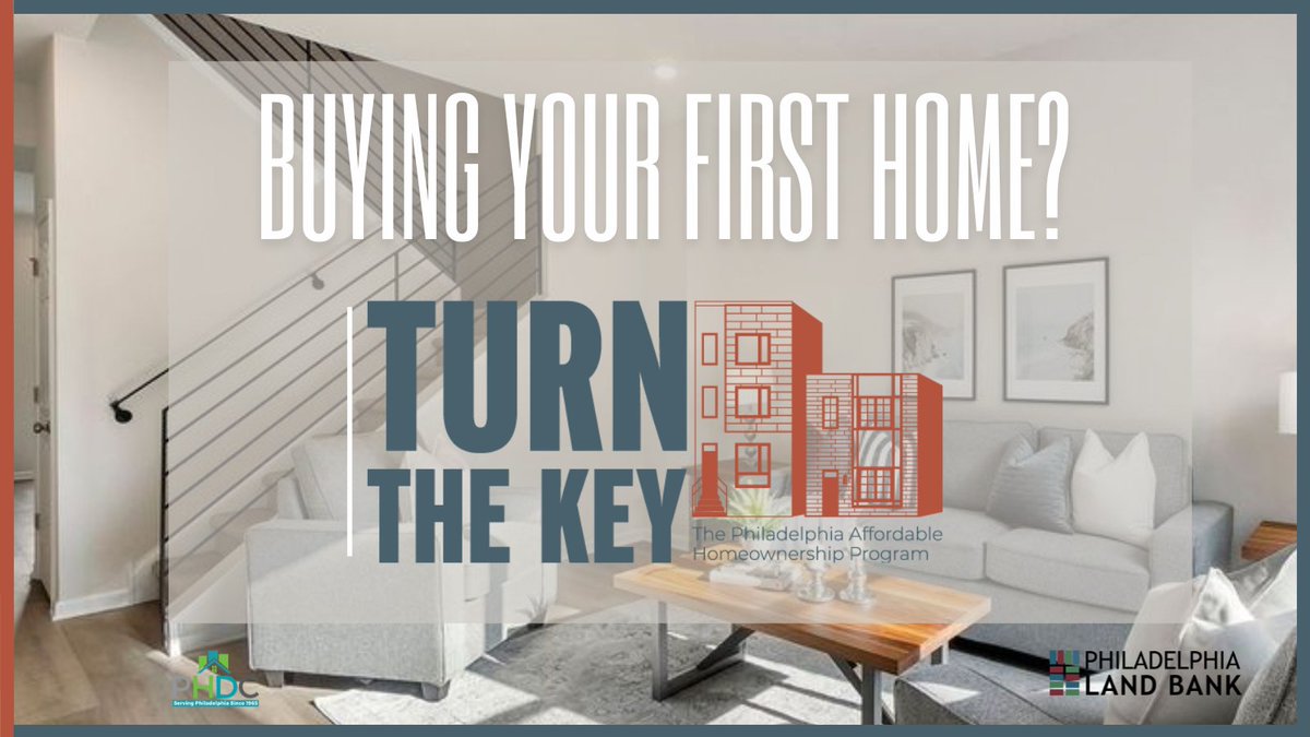 Think you can't own a new construction home in Philly? 🤔

Think again!

With #PhilaLandBank's Turn the Key, you can own your own home for less than what you might be paying in rent!  Get started on your home-buying journey by visiting phdcphila.org/TurnTheKey