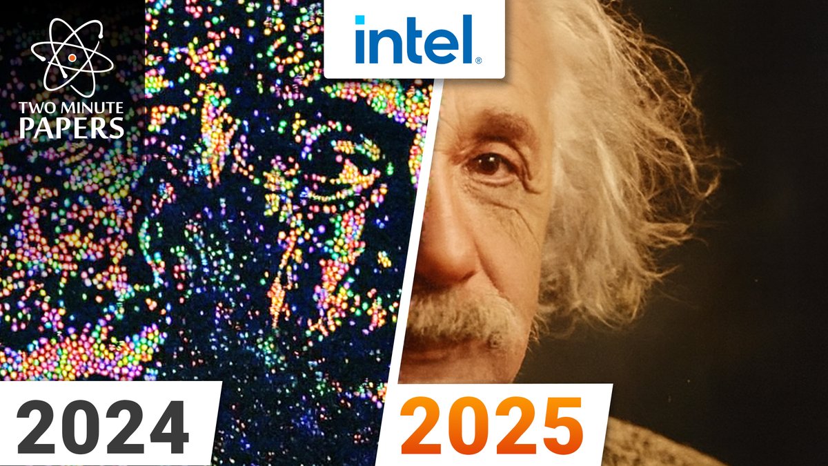 Imagine thousands of tiny paint fairies swarming over an image, massaging and repainting until it’s flawless - and 25× smaller than before. Intel's incredible new technique could change how we store and render graphics forever. I got goosebumps. Full video: