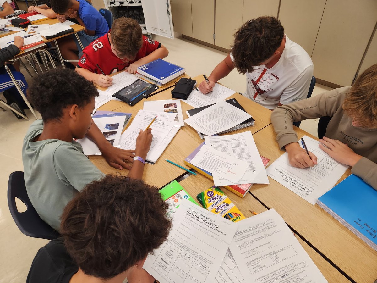 MsMcCracken1's tweet image. Today, students in Mrs. Smith&apos;s class engaged in an activity in remembrance of 9/11:  &quot;Visualizing 9/11: Photographs and Words.&quot; #RusheNation #SoaringtoExtraordinary #RavensFueltheFire
