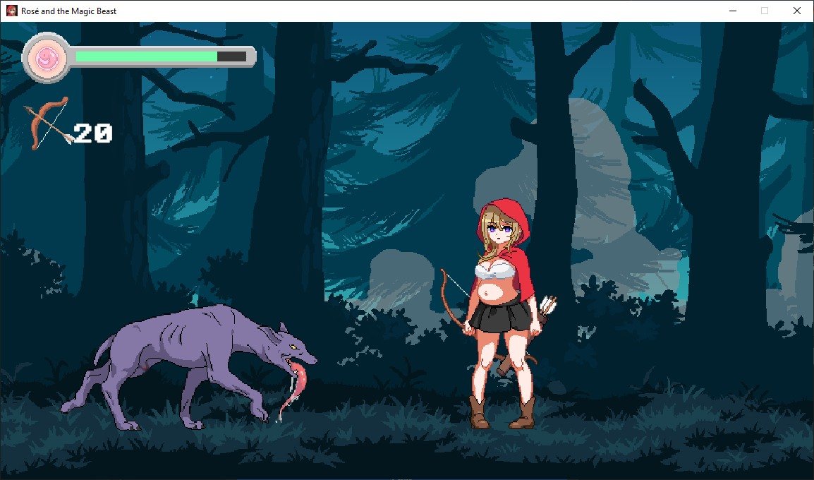 MaiKatz14's tweet photo. Found another eroge on DLsite that has pregnancy theme in it
Called "Rose and The Magic Beasts"
Looks like a simple side-scrolling but bad arrow management and stupid hitbox r ur worst enemies

If u dont mind the heroine getting knocked up by monsters, u can play this game https://t.co/V8VxeItw3w