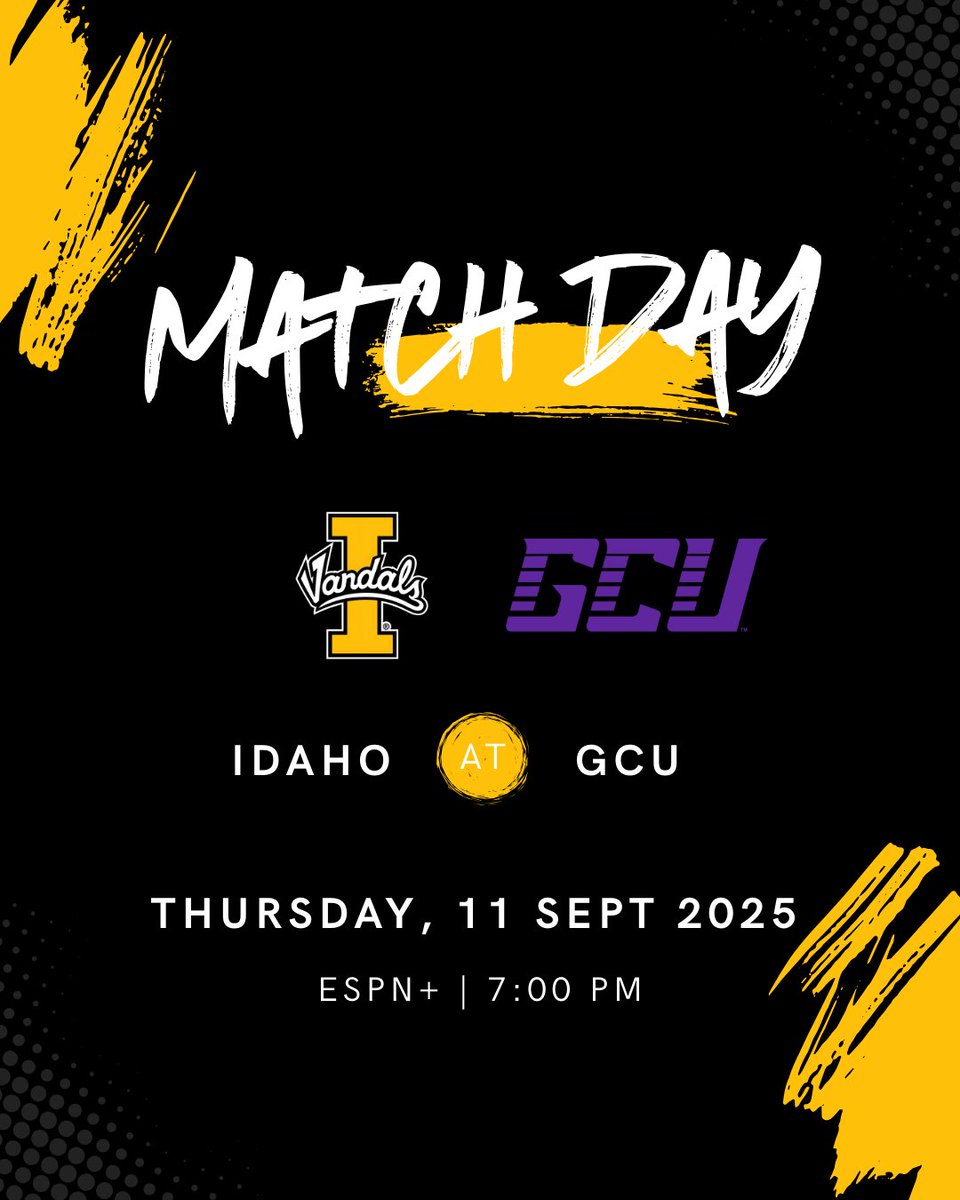 CaitlynSoccer's tweet photo. Match Day vs GCU #GoVandals

🗓️ 9/11/25
🕖 7:00 pm pst
📍 GCU Stadium
📺 ESPN+ https://t.co/HOdwFp7wXE