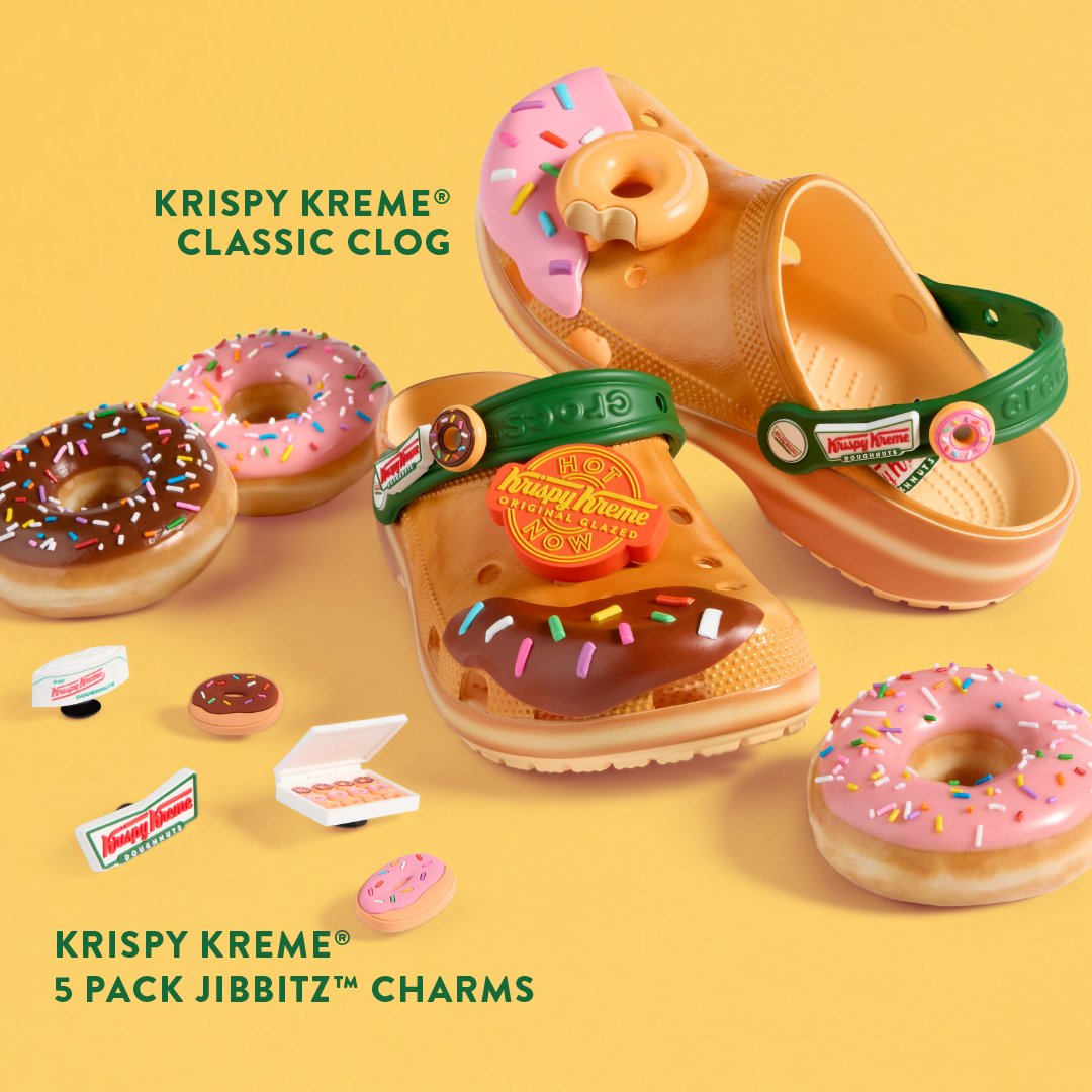 krispykrememx's tweet photo. ¡El estilo más OG llegó a México! 🍩✨ Ve ya por tus CROCS de Krispy Kreme a tu tienda CROCS más cercana 📍

¿Listos para robar miradas y antojos? 😎 https://t.co/rWtdSXffW1
