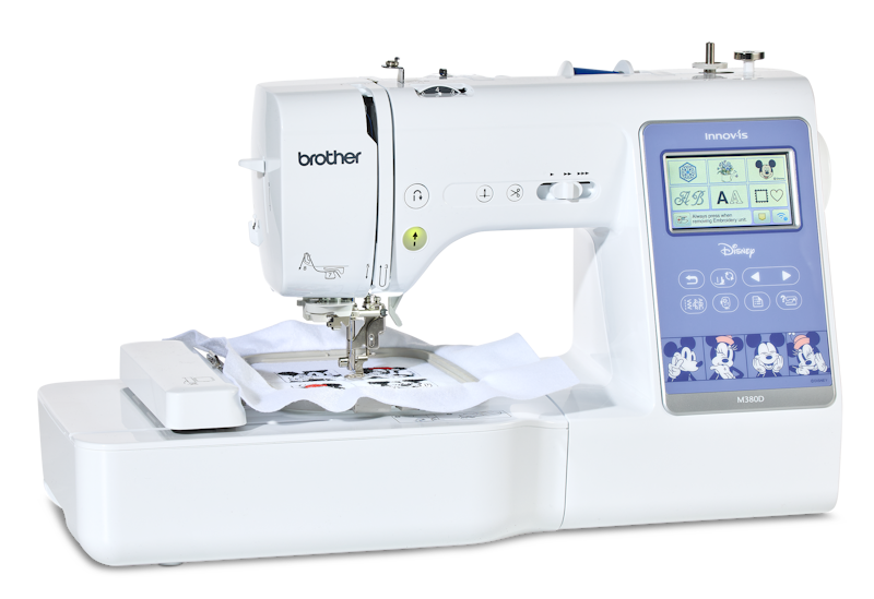 DirectSewing's tweet photo. Big news! The Innovis M380D Brother Sewing and Embroidery Machine is now available for just £999! ��� Perfect for newcomers, it features 200 built-in designs, including Disney, to spark your creativity! Grab yours at https://t.co/pfXI4LQvqU #Sewing #Embroidery https://t.co/BjrHrYr5zT