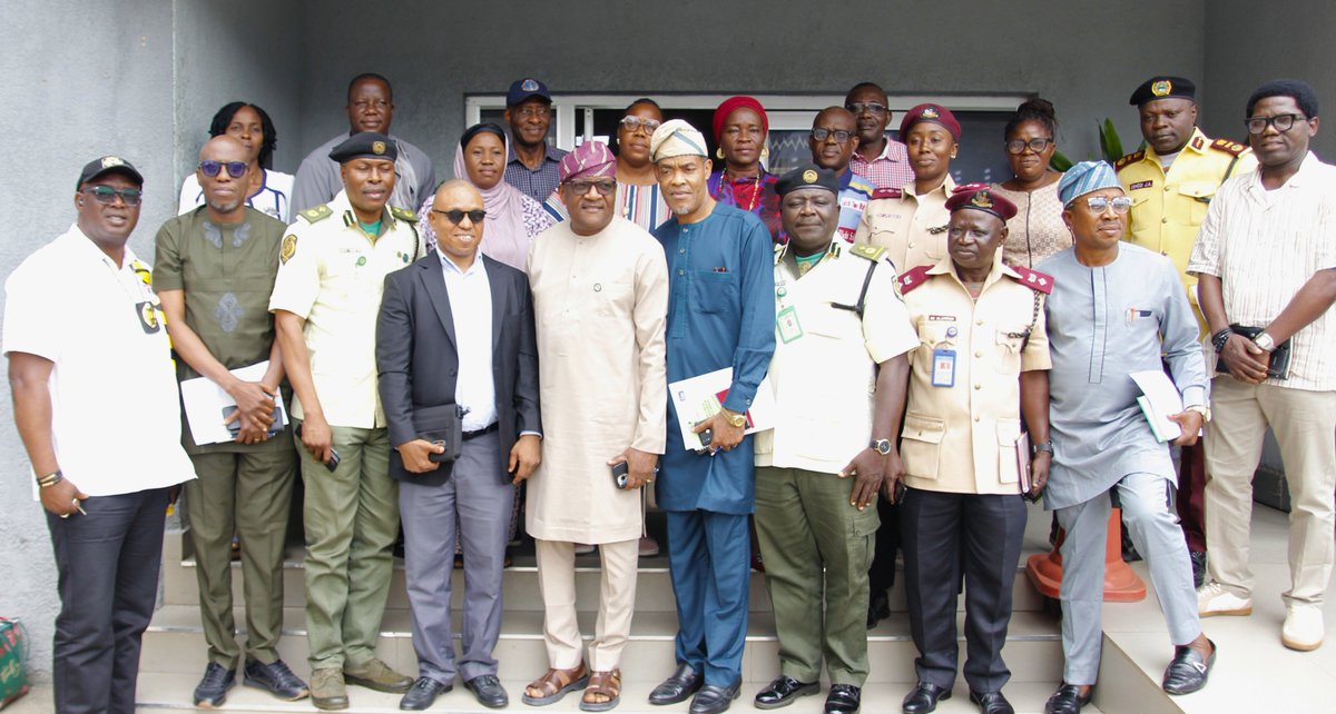 5th from left is the General Manager, Lagos Traffic Radio 96.1FM, Mr. Tayo Akanle <a href="/TYPONPON1/">Tayo Akanle</a> , alongside representatives from the <a href="/lasgmist/">LASG Min of Innovation, Science and Technology.</a> , <a href="/lagosMOT1/">Lagos State Ministry of Transportation</a> , <a href="/followlastma/">LASTMA</a> , <a href="/FRSCNigeria/">FRSC, NIGERIA</a> , <a href="/tracecorps/">TRACE</a> , and other key stakeholders, at the Review Meeting convened at the behest of the